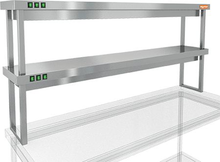 картинка ПОЛКА ТЕПЛОВАЯ ДВУХЪЯРУСНАЯ HICOLD TP2-16/4 от магазина Restoranshop.ru