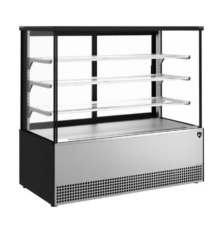 картинка ВИТРИНА КОНДИТЕРСКАЯ KAYMAN KВК-1305М ЛЮКС КВАДРО ЧЕРНЫЙ от магазина Restoranshop.ru