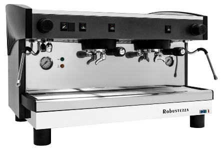 картинка КОФЕМАШИНА ПОЛУАВТОМАТ ROBUSTEZZA ST2M/ ЧЕРНАЯ+ВЫСОКАЯ ГРУППА МУЛЬТИФАЗНАЯ от магазина Restoranshop.ru