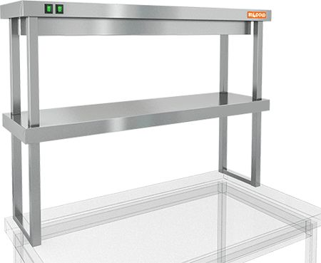 картинка ПОЛКА ТЕПЛОВАЯ ДВУХЪЯРУСНАЯ HICOLD TP2K-12/3 от магазина Restoranshop.ru