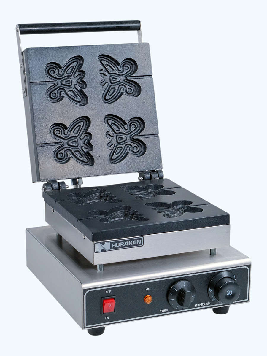 картинка ВАФЕЛЬНИЦА HURAKAN HKN-GES10 BUTTERFLY от магазина Restoranshop.ru
