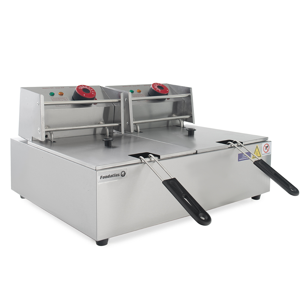картинка Фритюрница (6л+6л) DF-82 Foodatlas Eco от магазина Restoranshop.ru