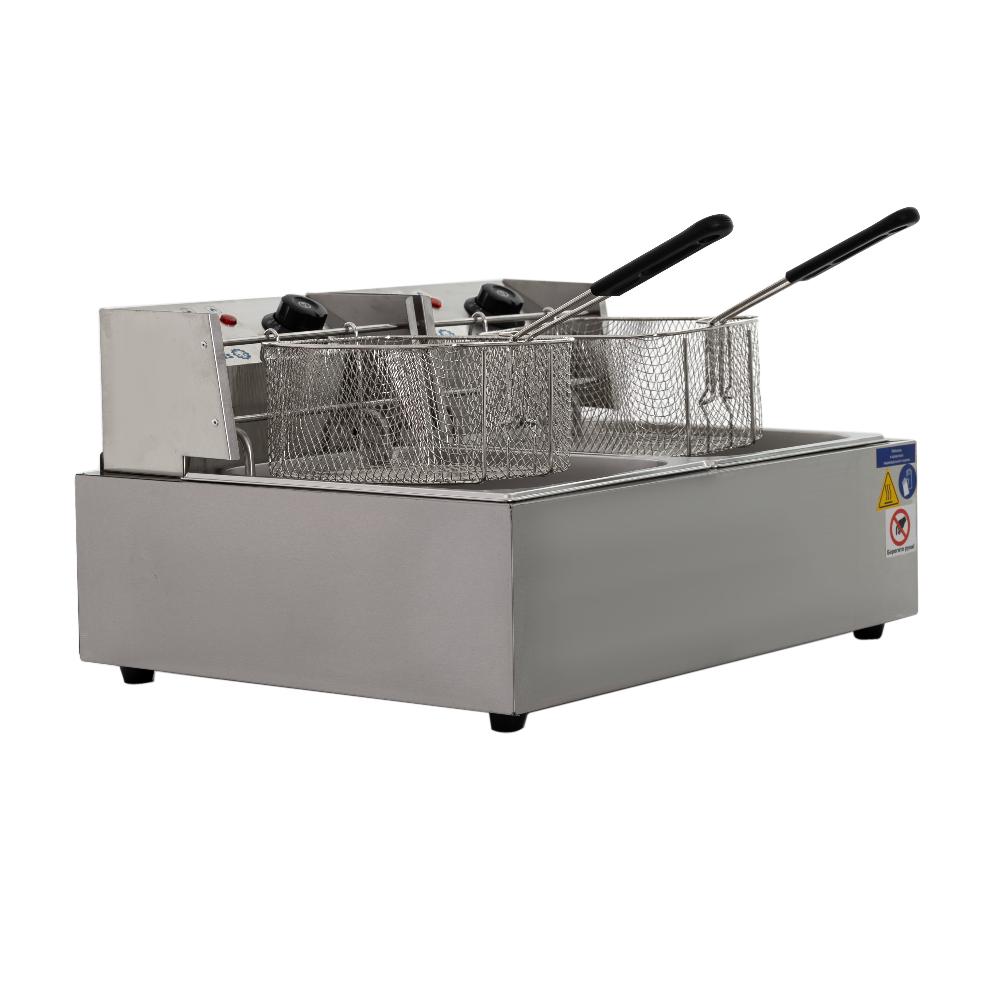 картинка Фритюрница (6л+6л) DF-82 Foodatlas от магазина Restoranshop.ru