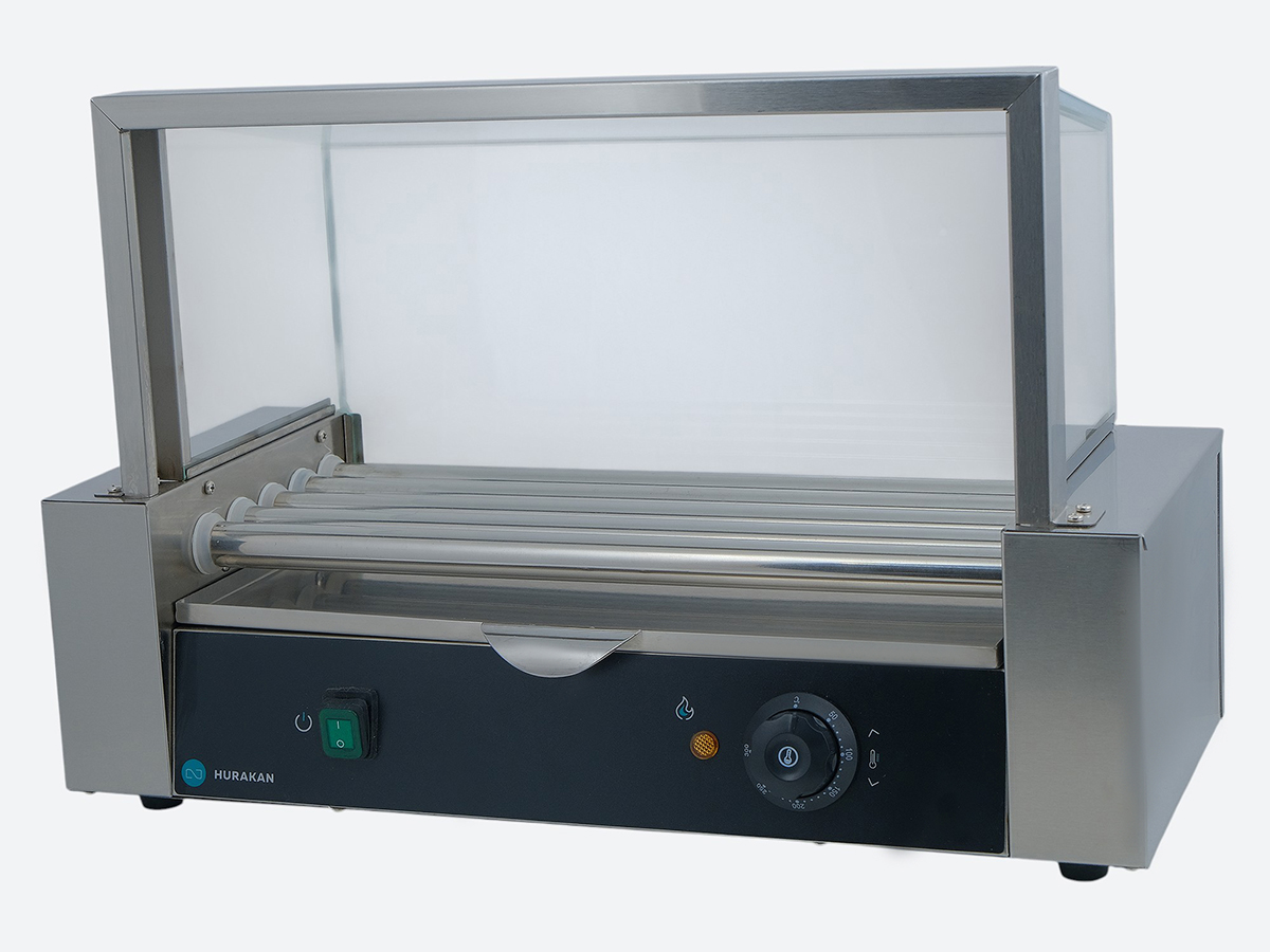картинка ГРИЛЬ ДЛЯ HOT DOG HURAKAN HKN-GW5MC С ЭКРАНОМ от магазина Restoranshop.ru