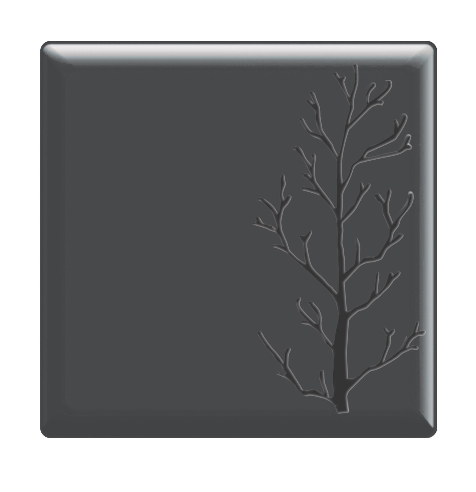картинка Блюдо сервировочное 26x26см, меламин, Embossed, цвет черный S-2781 от магазина Restoranshop.ru