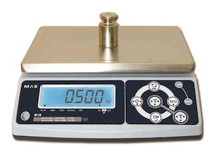 картинка ВЕСЫ ЭЛЕКТРОННЫЕ ПОРЦИОННЫЕ MAS MS-05 от магазина Restoranshop.ru