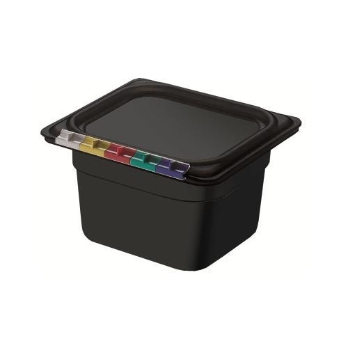 картинка Гастроемкость п/п 1/6 h 100мм, черная 422102013 от магазина Restoranshop.ru