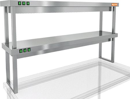 картинка ПОЛКА ТЕПЛОВАЯ ДВУХЪЯРУСНАЯ HICOLD TP2-13/3 от магазина Restoranshop.ru
