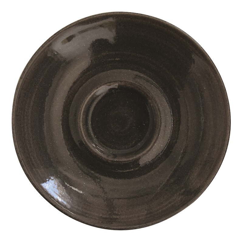 картинка Блюдце 15,6см Monochrome, цвет Iron Black MOIBCSS1 от магазина Restoranshop.ru