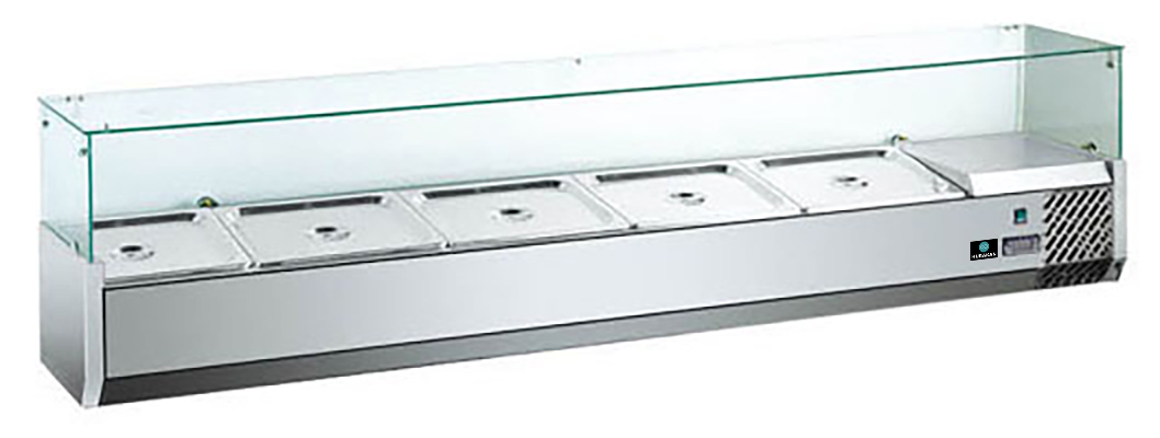 картинка ВИТРИНА ХОЛОДИЛЬНАЯ HURAKAN HKN-VRX1400/330 от магазина Restoranshop.ru