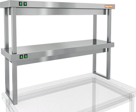 картинка ПОЛКА ТЕПЛОВАЯ ДВУХЪЯРУСНАЯ HICOLD TP2-11/3 от магазина Restoranshop.ru